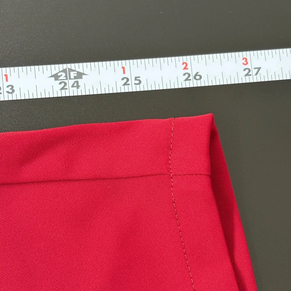 NWT Halara Womens Wide Leg Wrap Pants M Petite Red Side Tie High Waist 8YZ5V